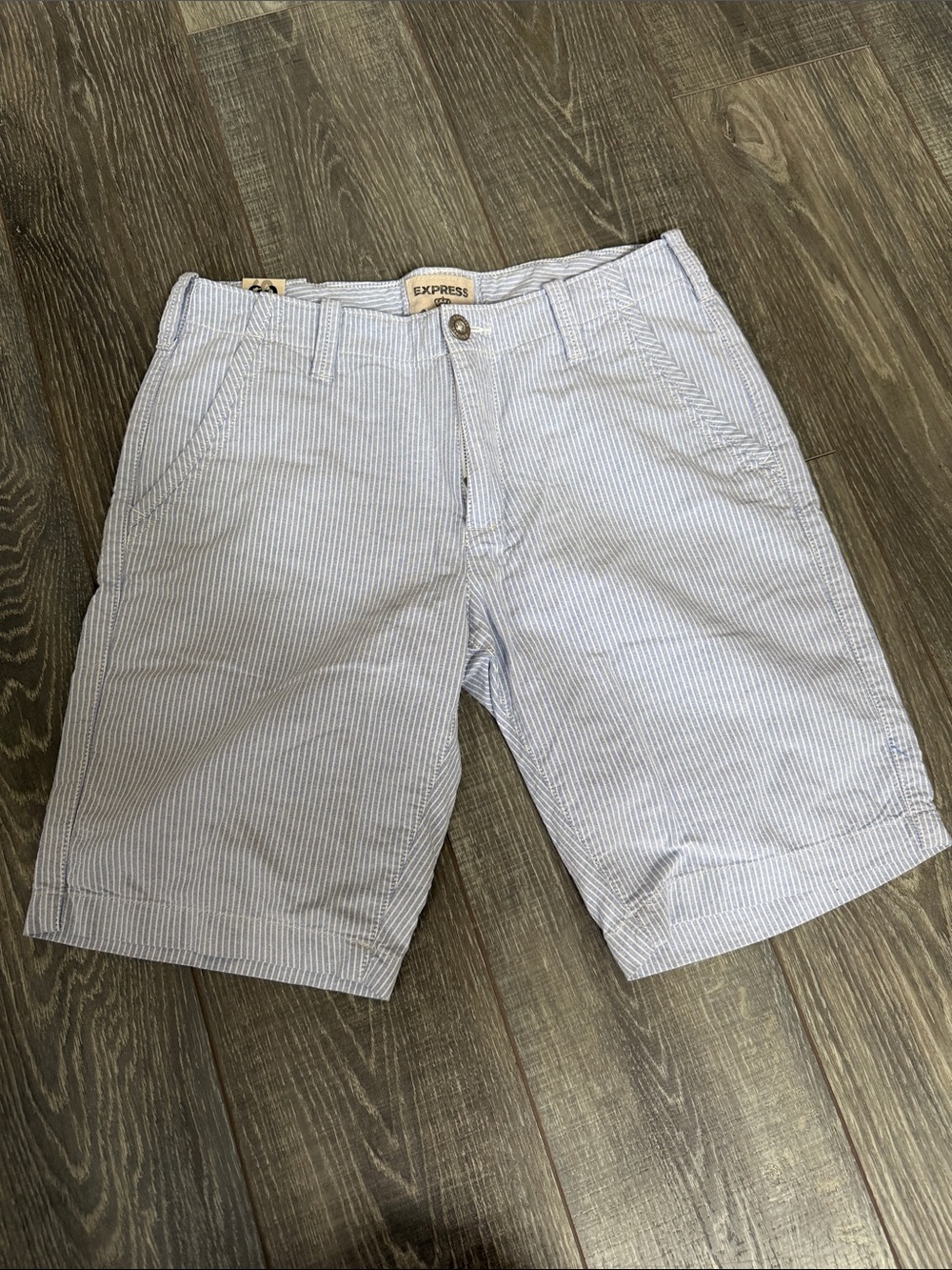 Express Men’s Classic Fit Striped Shorts